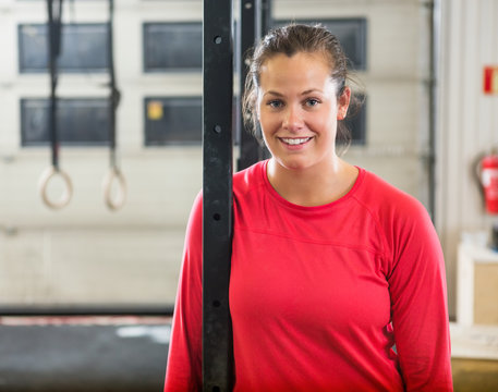 Portrait Of Smiling Female Athlete