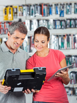 Couple Analyzing Toolkit In Store
