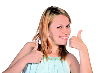 Fototapeta premium isolated pregnant young woman