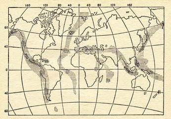Fototapeta premium Seismic area map
