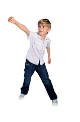 isolated young boy