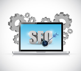 seo computer technology illustration design