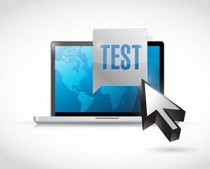 Fototapeta premium computer test illustration design