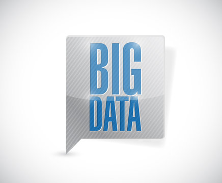 big data message bubble illustration design