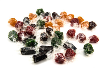 antique candy isolated on white background.