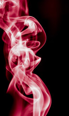 Fototapeta premium red smoke on black background