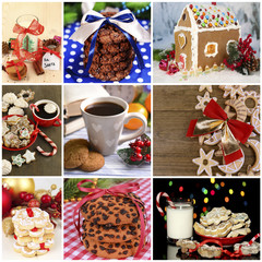 Christmas sweets collage