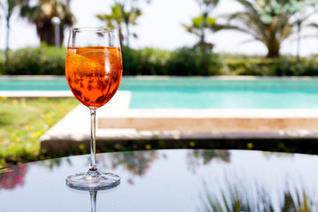Glass of Aperol Spritz