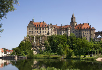 Fototapeta na wymiar Sigmarigen Castle on the Danube, Baden-Wuerttemberg