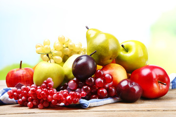 Assortment of juicy fruits
