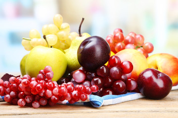 Assortment of juicy fruits