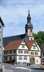 Fototapeta na wymiar Kirche in Fechenbach