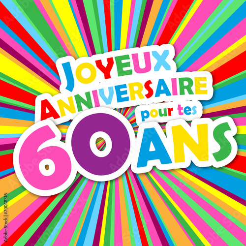 Carte Joyeux Anniversaire Pour Tes 60 Ans Fete Felicitations Wall Mural Treenabeena Carte Joyeux Anniversaire Pour Tes 60 Ans Fete Felicitations Wall Mural Treenabeena