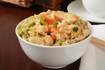 Bowl of chicken teryaki
