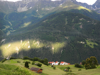 Austrian landscape in South Tyrol