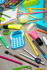 Studying on the floor