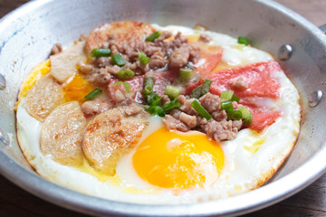 Egg pan, breakfast.