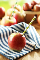 Concept of fresh apple juice