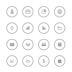 Business icons vector