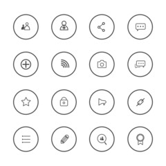 Social network icons vector