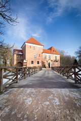 Gothic castle in Oporow, Poland