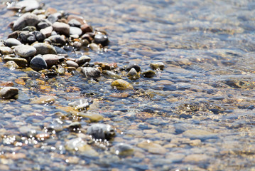 Stones in water Nature
