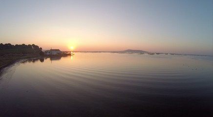 Naklejka premium Thau au matin