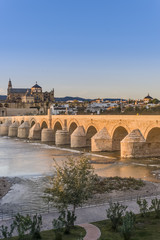 Fototapeta na wymiar Roman bridge in Cordoba, Andalusia, southern Spain.