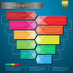 Modern business connec idea options. Vector illustration.