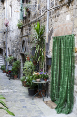 The medieval old town in Tuscany