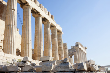 Obraz premium Columns of Parthenon temple in Athens