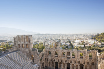 Odeon of Herodes Atticus in Acropolis of Athens