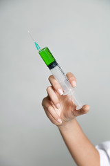 Hand hold syringe