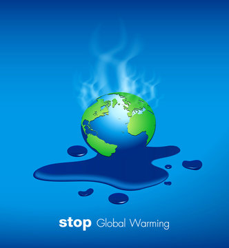 Stop Global Warming Vector