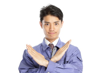 作業着を着た男性