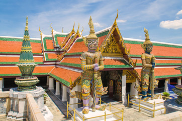 Wat Phra Si Rattana Satsadaram or watphrakaew in Bangkok Thailan
