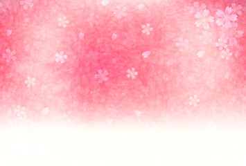 桜　年賀状　背景