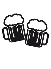 Oktoberfest Krug Glas Bier Team Freunde