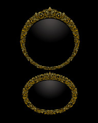 金色のフレーム