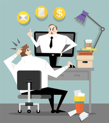 Boss in the office