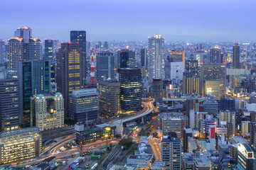 Fototapeta na wymiar Umeda Skyline Osaka, Japan