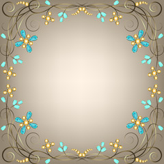 jewelry pattern border