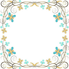Obraz premium jewelry pattern border