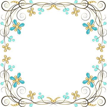 jewelry pattern border