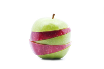 Fototapeta na wymiar Soft Focus Of Multiple Type Of Apples Over White Background
