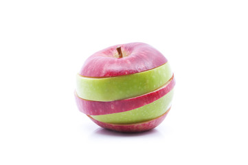 Soft Focus Of Multiple Type Of Apples Over White Background