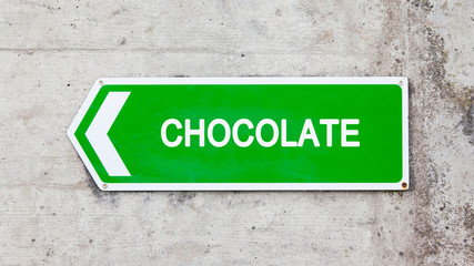 Green sign - Chocolate