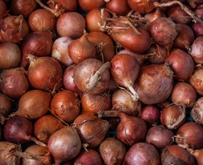 Shallot in the market.