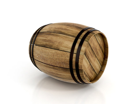 wine barrel. 3d illustration