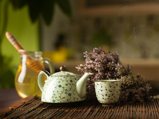 medicinal herbal hot tea